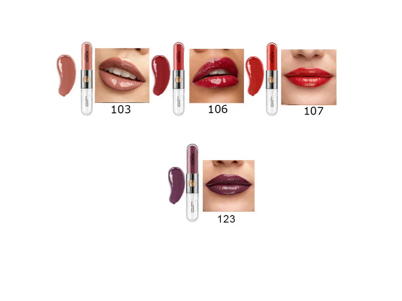 KIKO Bundle 5 pieces " Foundation, Lip gloss, kiko double, Mascara and Eyeliner "