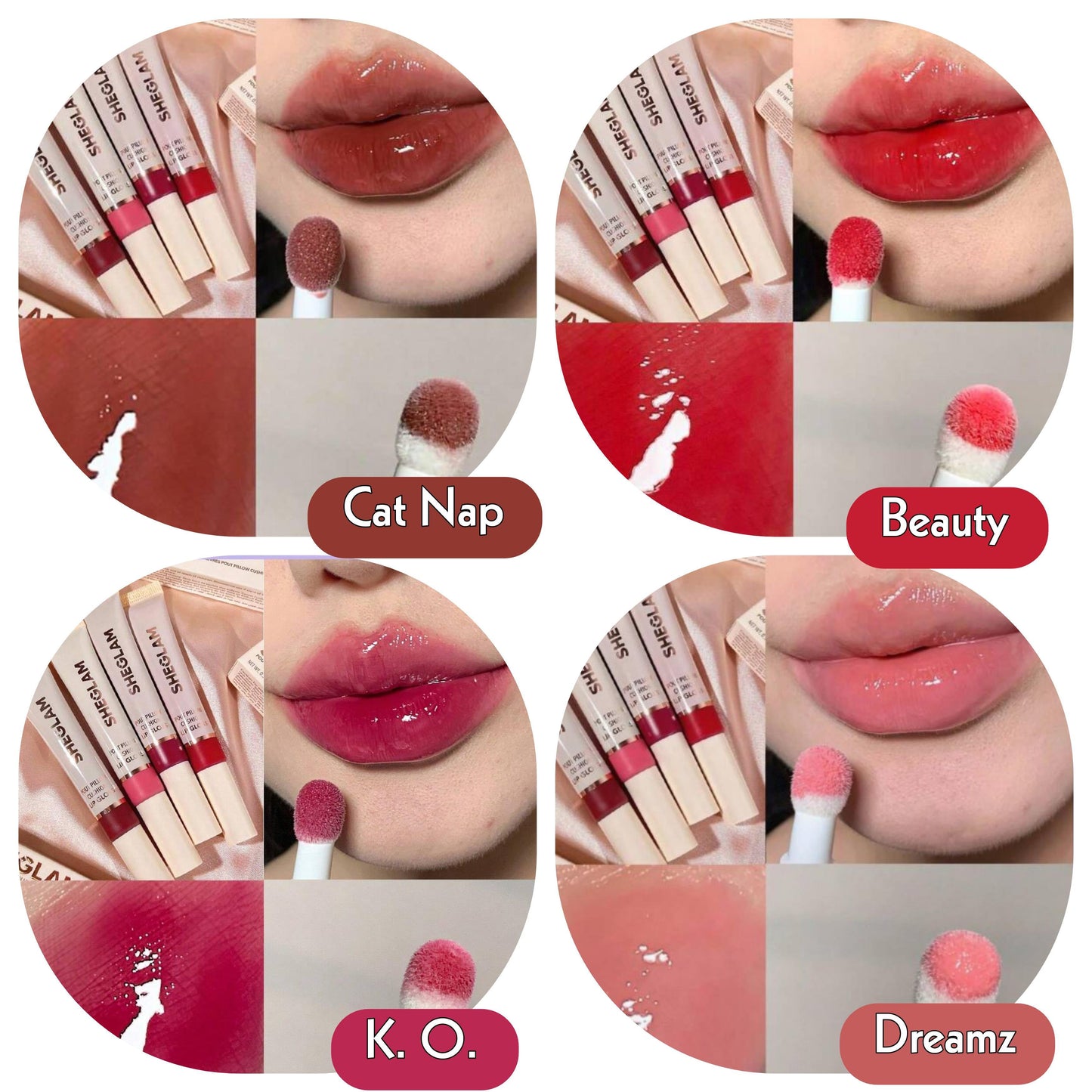 Buy 1 Get 2 Free Sheglam Pout Pillow Cushion Lip Gloss Offer ( 3 pieces )