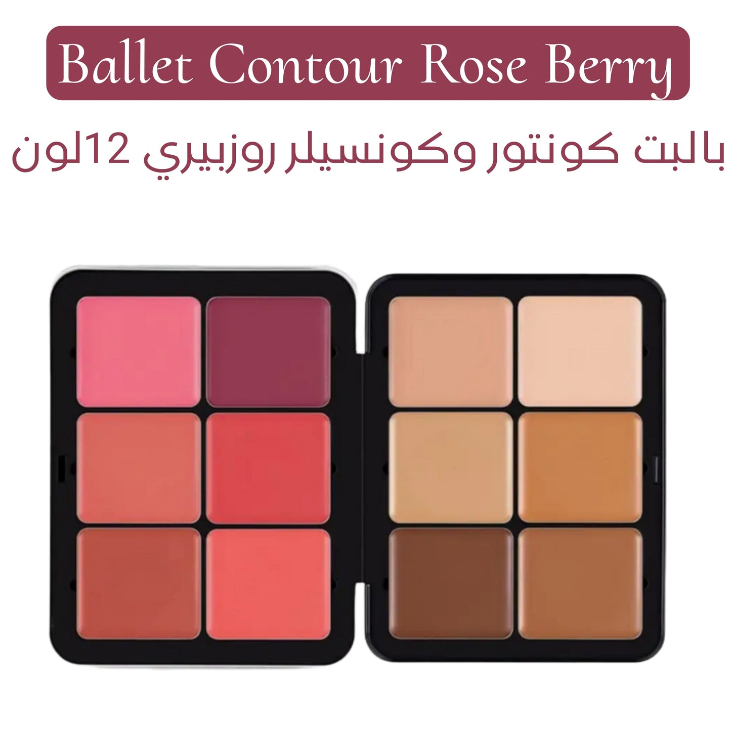 Rose Berry Blusher & Contour 12 Clours