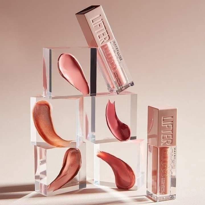 Buy 1 Get 2 Free ( 3 pieces ) Maybelline Lifter Gloss - With Hyaluronic Acid, Hydrating Lip Gloss, Plumping Lip Balm