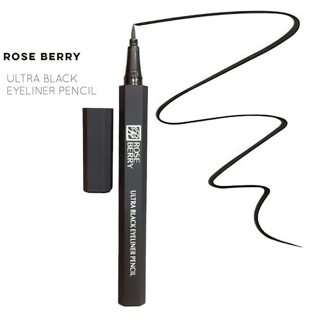 Rose Berry Ultra black Eyeliner Pencil