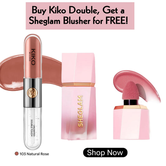 Buy Kiko Double, Get a Sheglam Blusher for FREE!